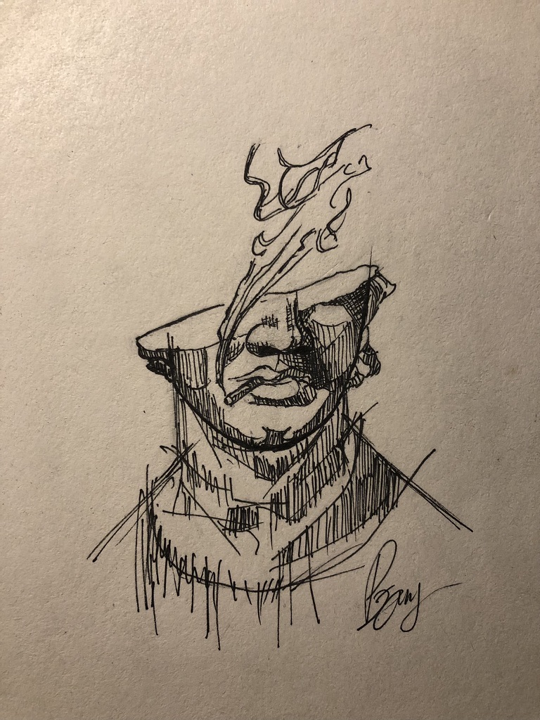 Portrait with hat